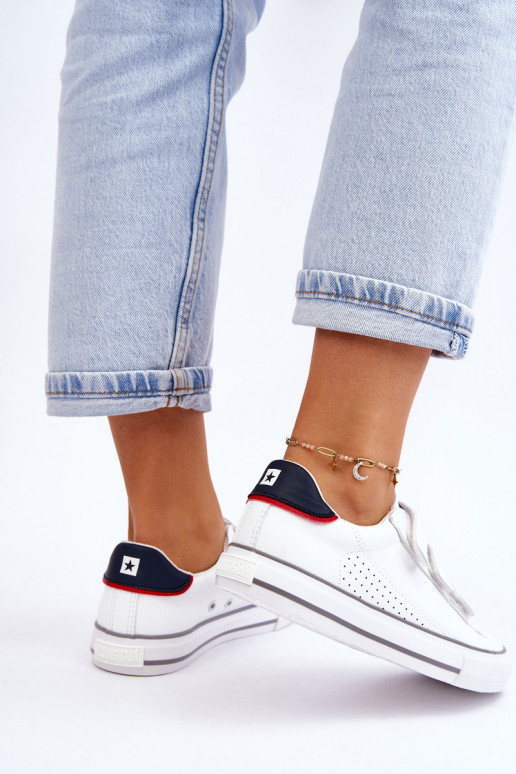 Sneakers met zelfklevende sluitingen Big Star LL274A207 witte kleur