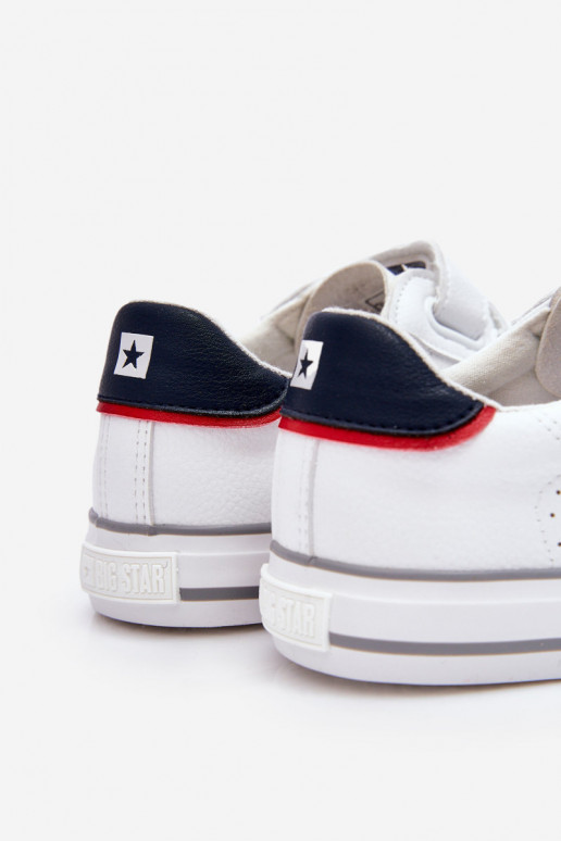 Sneakers met zelfklevende sluitingen Big Star LL274A207 witte kleur