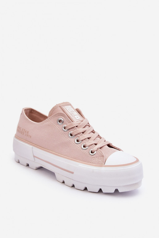 vrijetijdsschoenen met platform Big Star LL274151 Nude vrijetijdsschoenen met platform Big Star LL274151 Nude