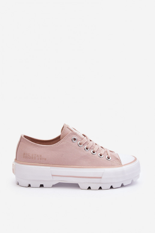 Freizeitschuhe mit Plateau Big Star LL274151 Nude Freizeitschuhe mit Plateau Big Star LL274151 Nude