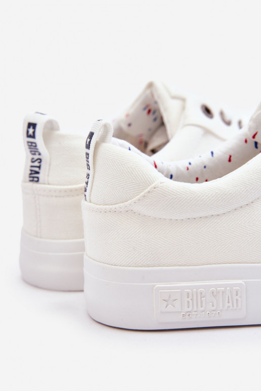 chaussures de loisirs Big Star KK174001 couleur blanche
