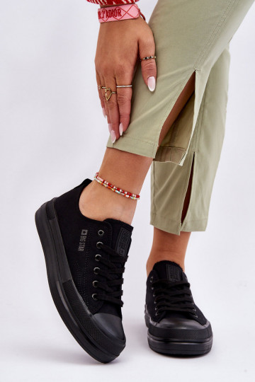 met veters Sneakers Big Star LL274967 zwarte kleur