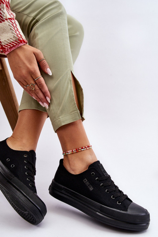 avec lacets Baskets Big Star LL274967 couleur noir