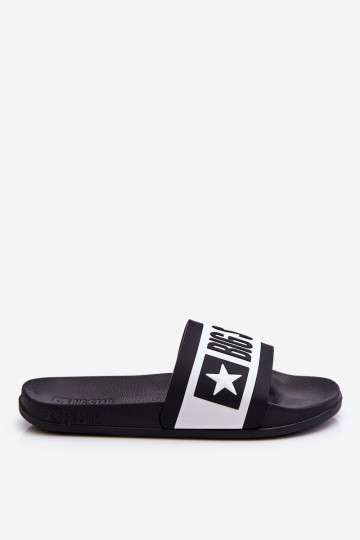 Klassisches Modell Hausschuhe Big Star LL274739 in schwarzer Farbe