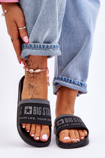 Lichte pantoffels Big Star LL274732 zwart 2