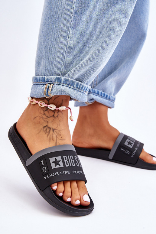 Lichte pantoffels Big Star LL274732 zwart