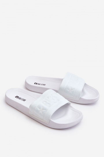 Modieuze pantoffels Big Star LL274A159 witte kleur