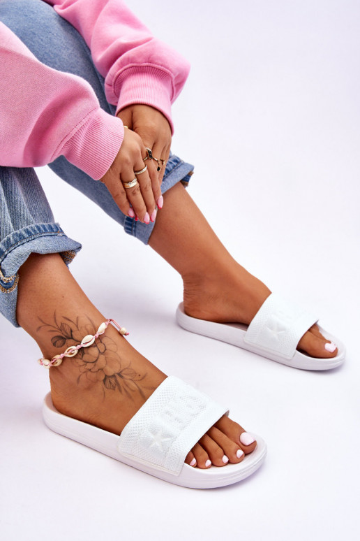 Modische Hausschuhe Big Star LL274A159 weiße Farbe Modische Hausschuhe Big Star LL274A159 weiße Farbe