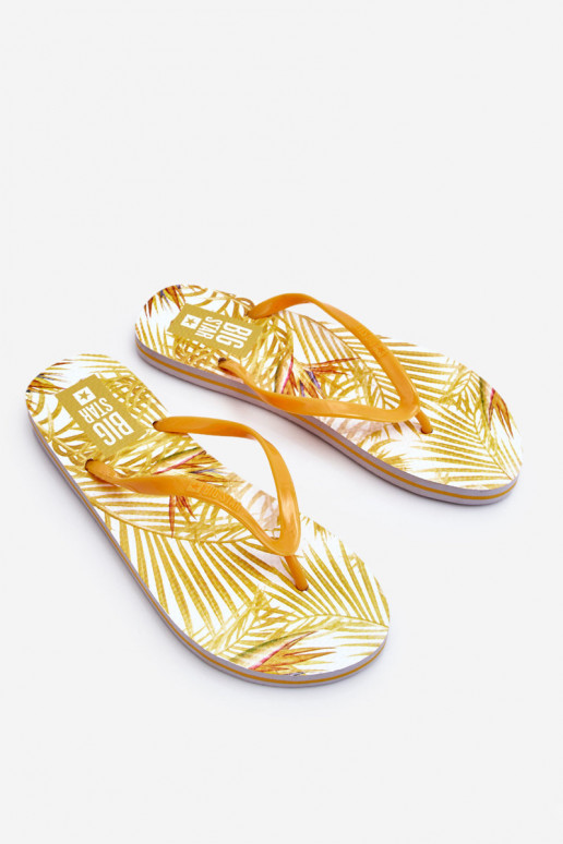 Chaussons à la mode Big Star LL274819 jaune