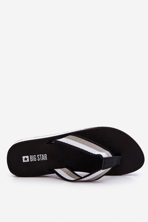 Slippers met platform Big Star LL274781 zwarte kleur Slippers met platform Big Star LL274781 zwarte kleur
