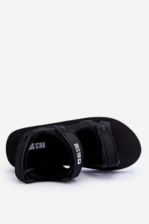 Sandalen in sportstijl met platform Big Star LL274789 zwarte kleur Sandalen in sportstijl met platform Big Star LL274789 zwarte kleur