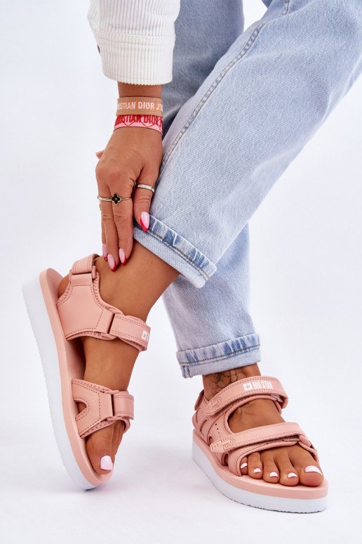 Sandales style sport avec plateforme Big Star LL274788 couleur rose
