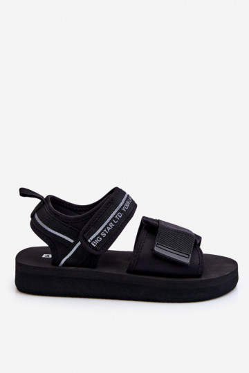 Sandales pour femmes à attaches adhésives Big Star LL274784 couleur noir