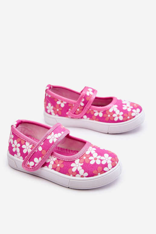 Ballerines enfant à motifs fleuris de couleur rose Noah Ballerines enfant à motifs fleuris de couleur rose Noah