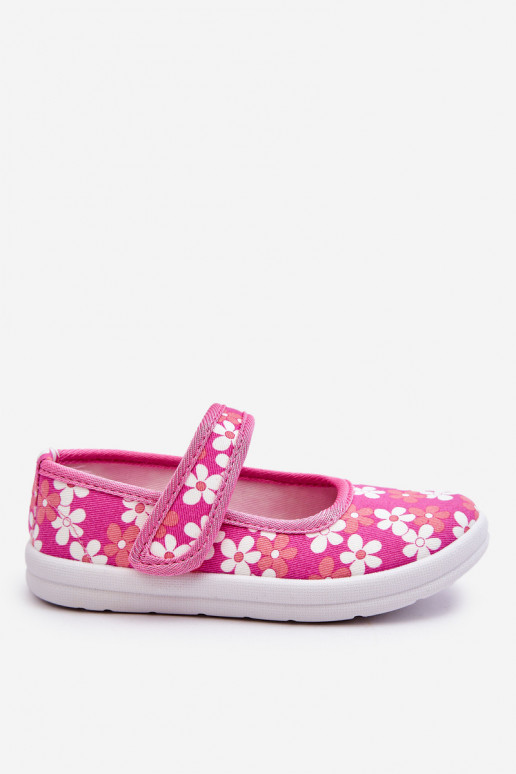 Ballerines enfant à motifs fleuris de couleur rose Noah Ballerines enfant à motifs fleuris de couleur rose Noah