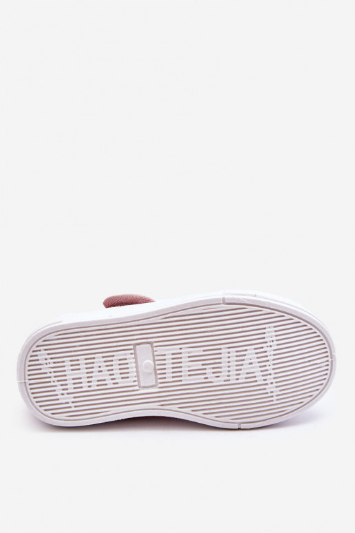 Ballerines enfant à fermetures adhésives de couleur rose Selah Ballerines enfant à fermetures adhésives de couleur rose Selah