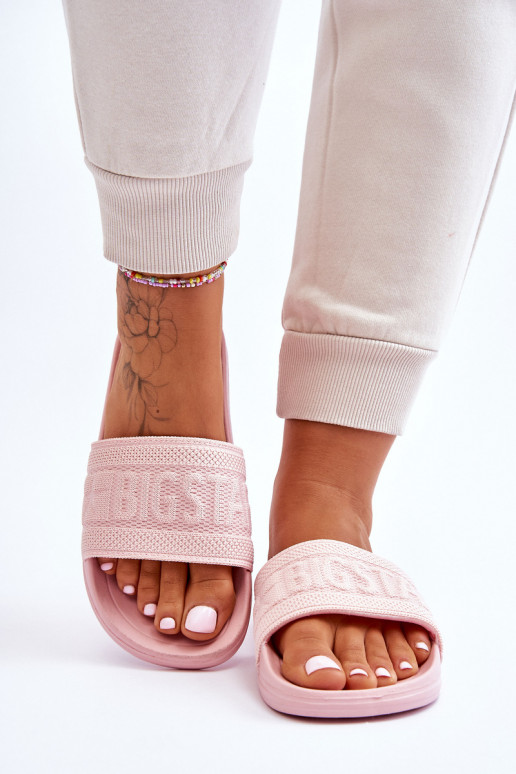 Chaussons mode Big Star LL274A157 Nuance rose clair