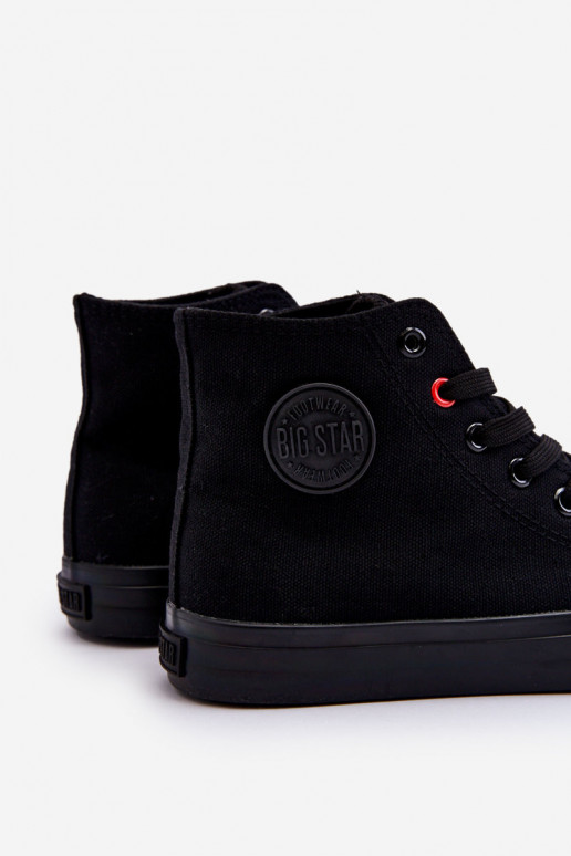 Klassisches Modell Freizeitschuhe mit Sohle Big Star T274033 in der Farbe Schwarz