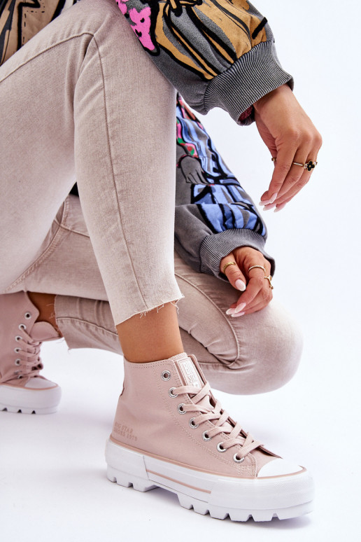 chaussures casual avec plateforme Big Star LL274157 Nude