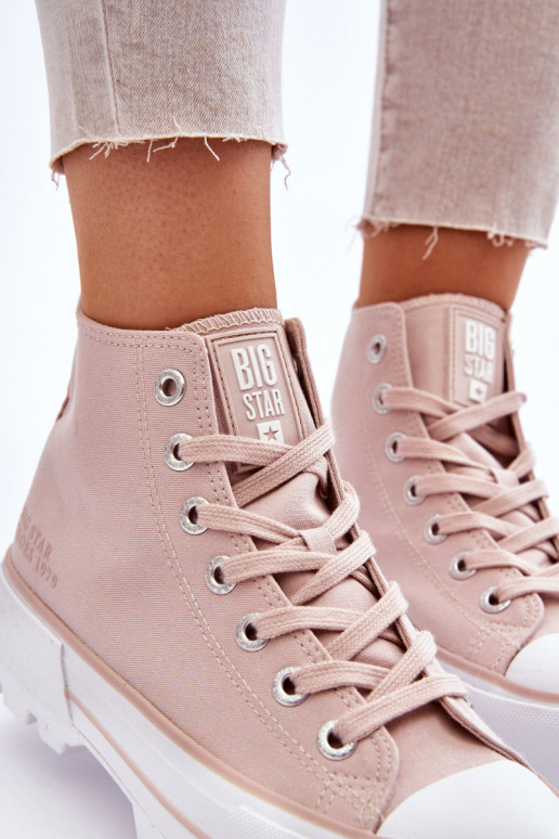 chaussures casual avec plateforme Big Star LL274157 Nude