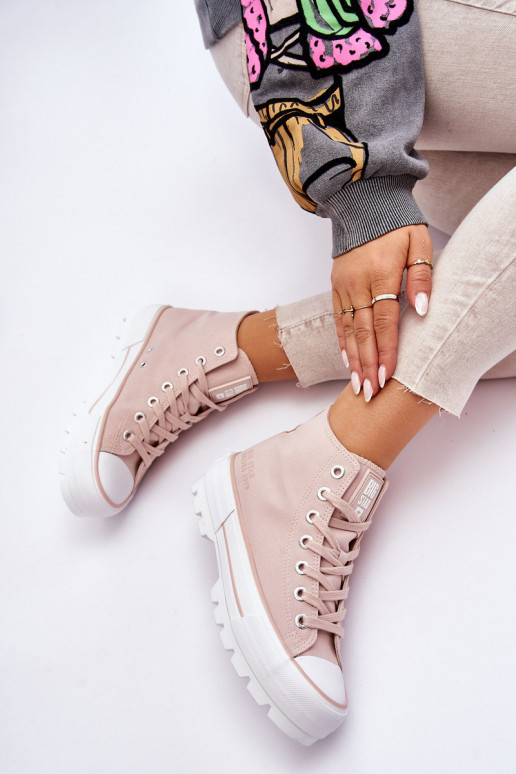 chaussures casual avec plateforme Big Star LL274157 Nude chaussures casual avec plateforme Big Star LL274157 Nude
