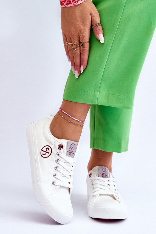 Sneakers Cross Jeans LL2R4043 witte kleur Sneakers Cross Jeans LL2R4043 witte kleur