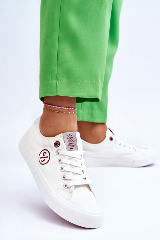 Baskets Cross Jeans LL2R4043 couleur blanc Baskets Cross Jeans LL2R4043 couleur blanc