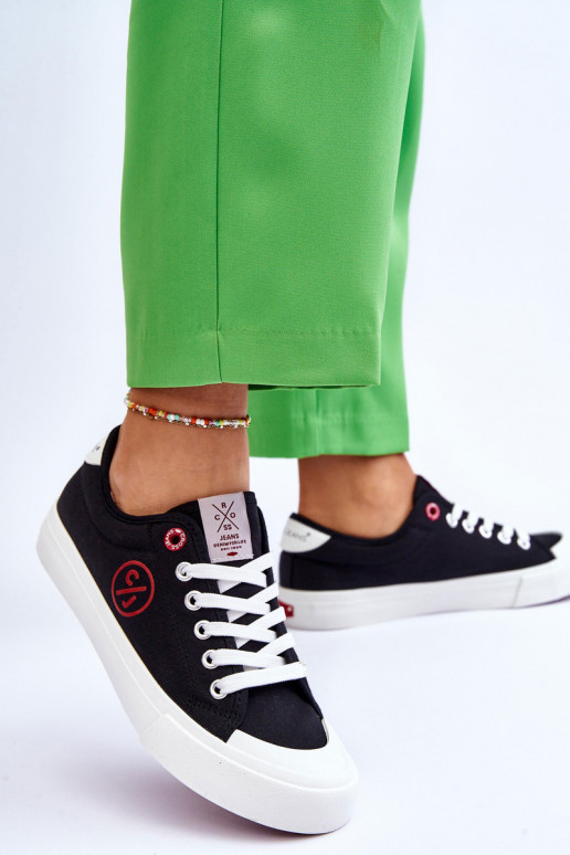 Sneakers Cross Jeans LL2R4044 zwarte kleur Sneakers Cross Jeans LL2R4044 zwarte kleur