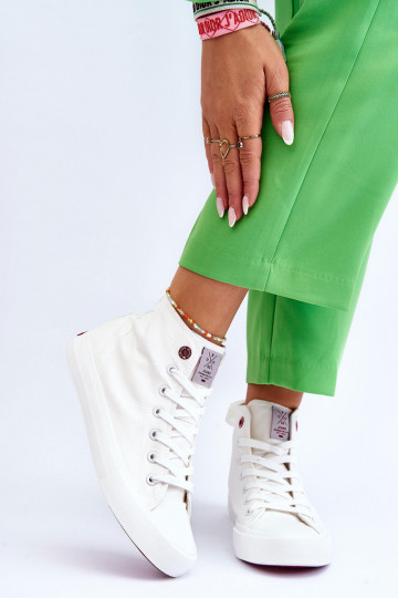 Cross Jeans LL2R4086C witte kleur vrijetijdsschoenen met een klassiek model