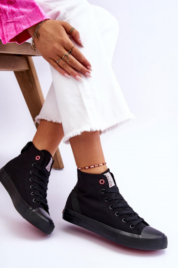 Cross Jeans LL2R4088C zwarte vrijetijdsschoenen van klassiek model 2