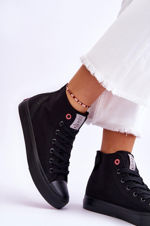 Cross Jeans LL2R4088C zwarte vrijetijdsschoenen van klassiek model Cross Jeans LL2R4088C zwarte vrijetijdsschoenen van klassiek model