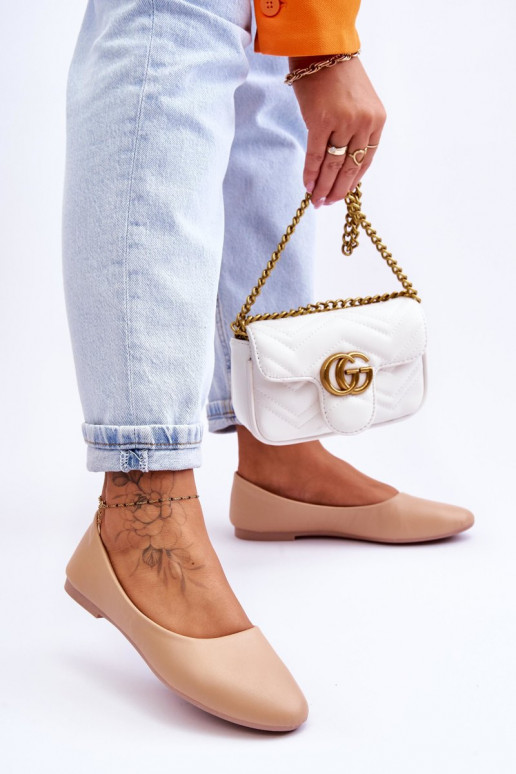 Klassisches Modell Ballerina beige Stacee Klassisches Modell Ballerina beige Stacee