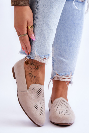 en daim Mocassins beige Giovana