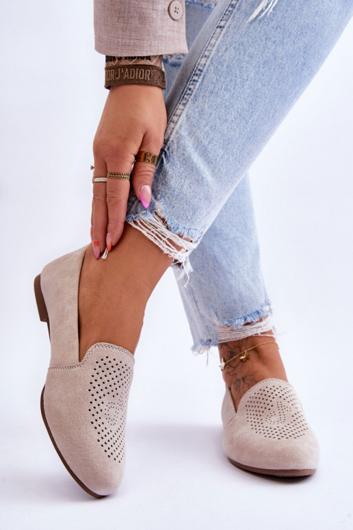 en daim Mocassins beige Giovana