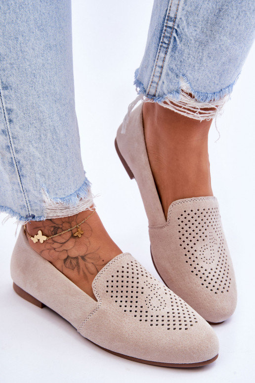 en daim Mocassins beige Giovana