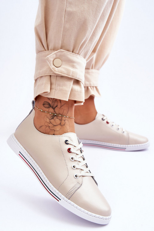 Chaussures de loisirs femme beige S.Barski LR268R