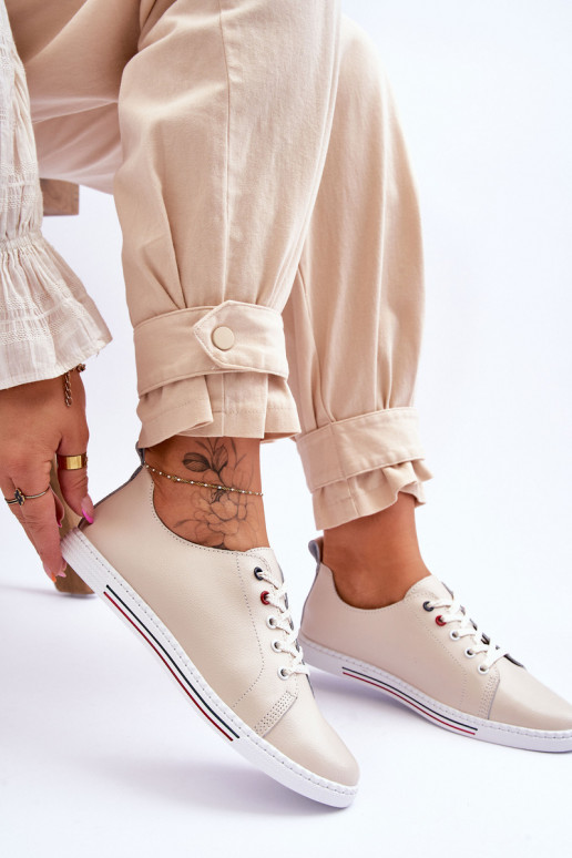 Vrijetijdsschoenen dames beige S.Barski LR268R Vrijetijdsschoenen dames beige S.Barski LR268R