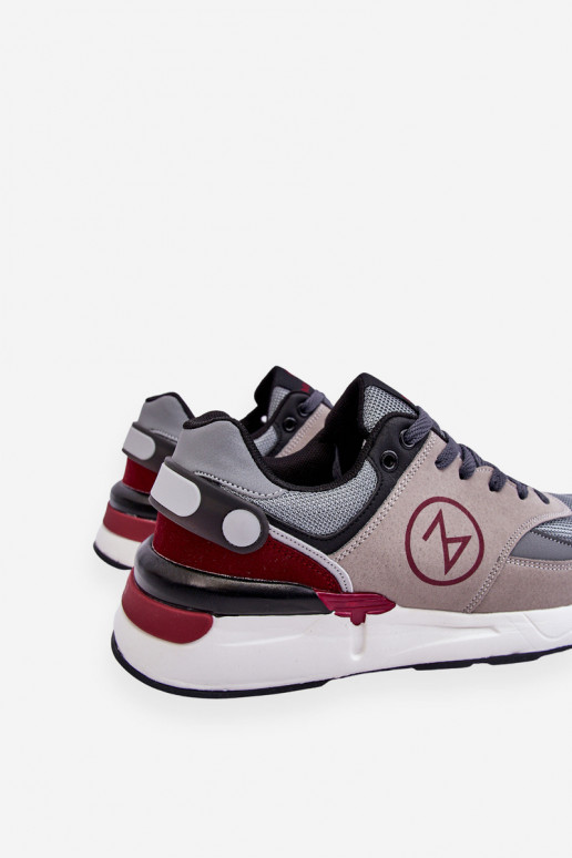 Chaussures de sport Stephen gris-noir à lacets Chaussures de sport Stephen gris-noir à lacets