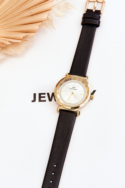 Montre femme classique Cuir Giorgio&Dario couleur noir Montre femme classique Cuir Giorgio&Dario couleur noir