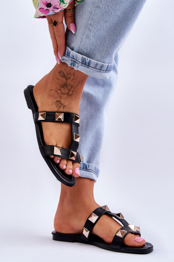 Pantoffels zwart kleur Mercure 2