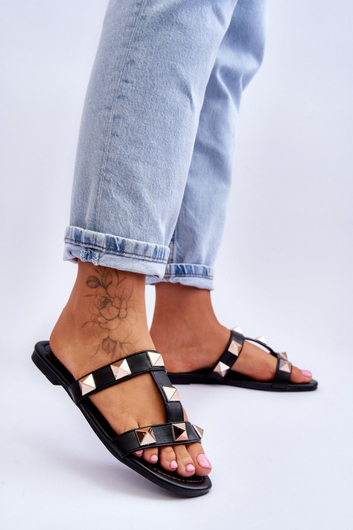 Chaussons couleur noir Mercure