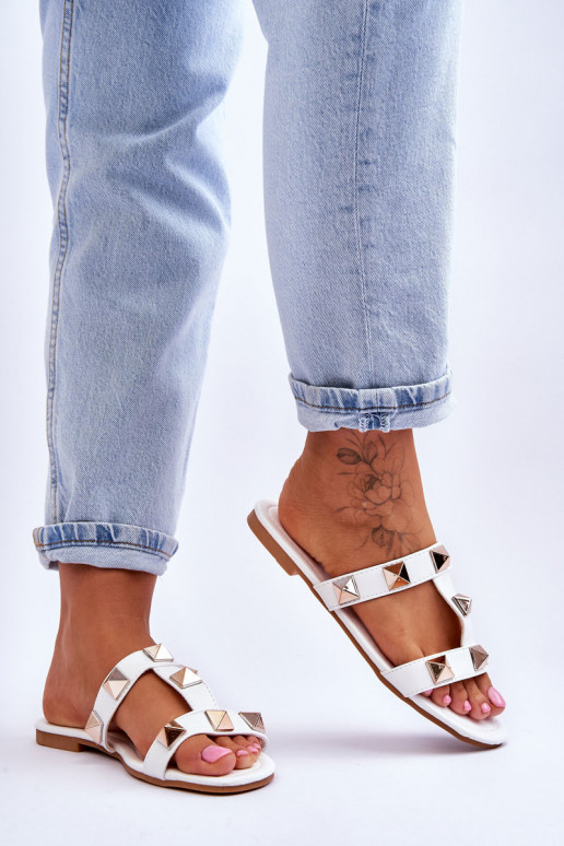 Chaussons de couleur blanc Mercure Chaussons de couleur blanc Mercure