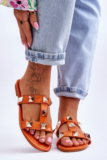 Chaussons couleur orange Mercure