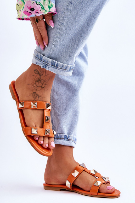 Chaussons couleur orange Mercure