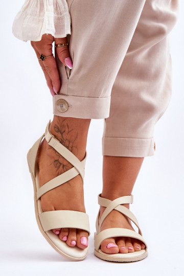 Damensandalen Big Star LL274A161 beige