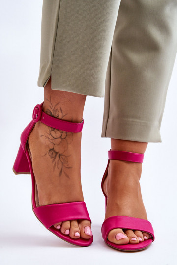 Rosa Lexi-Sandalen für Damen mit hohen Absätzen