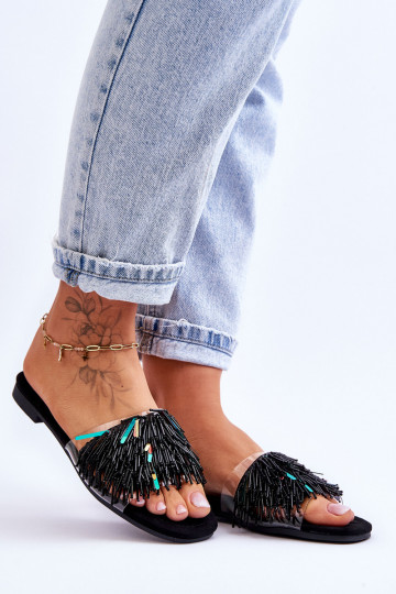 Slippers S.Barski KV-576-4 zwarte kleur 2