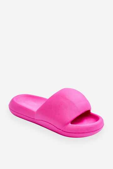 Leichte Hausschuhe mit vergoldeter Sohle in rosa Milton
