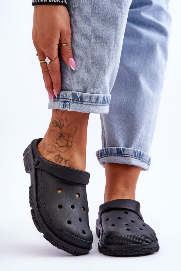 Chaussons légers de couleur noire Rabios