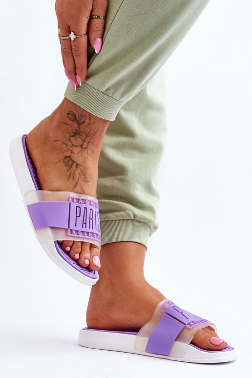 Chaussons style sportif Couleur violet Sunrise